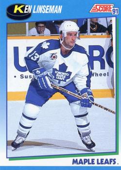 #622 Ken Linseman - Toronto Maple Leafs - 1991-92 Score Canadian Hockey