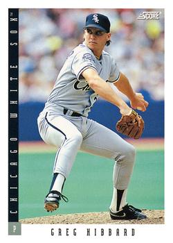 #622 Greg Hibbard - Chicago White Sox - 1993 Score Baseball