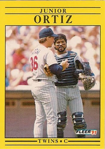 #622 Junior Ortiz - Minnesota Twins - 1991 Fleer Baseball