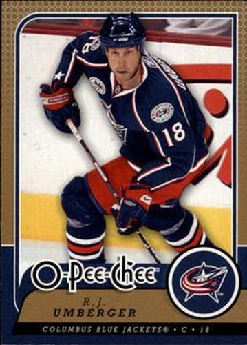 #622 R.J. Umberger - Columbus Blue Jackets - 2008-09 O-Pee-Chee Hockey