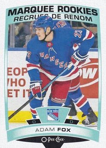 #622 Adam Fox - New York Rangers - 2019-20 O-Pee-Chee Update Hockey