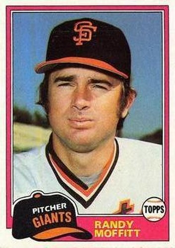 #622 Randy Moffitt - San Francisco Giants - 1981 Topps Baseball