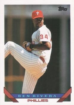 #622 Ben Rivera - Philadelphia Phillies - 1993 Topps Baseball