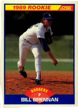 #622 Bill Brennan - Los Angeles Dodgers - 1989 Score Baseball