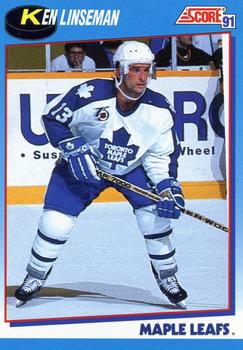 #622 Ken Linseman - Toronto Maple Leafs - 1991-92 Score Canadian Bilingual Hockey