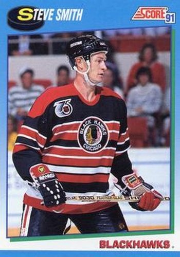 #623 Steve Smith - Chicago Blackhawks - 1991-92 Score Canadian Hockey
