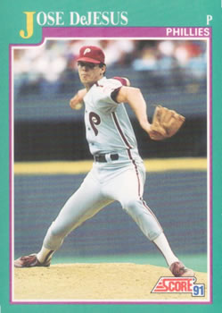 #623 Jose DeJesus - Philadelphia Phillies - 1991 Score Baseball