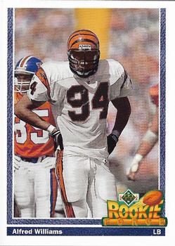 #623 Alfred Williams - Cincinnati Bengals - 1991 Upper Deck Football