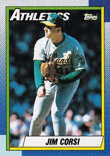 #623 Jim Corsi - Oakland Athletics - 1990 Topps Baseball