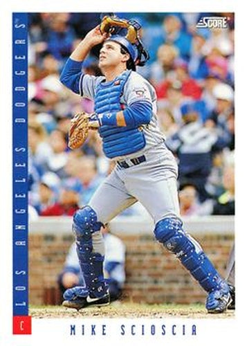 #623 Mike Scioscia - Los Angeles Dodgers - 1993 Score Baseball