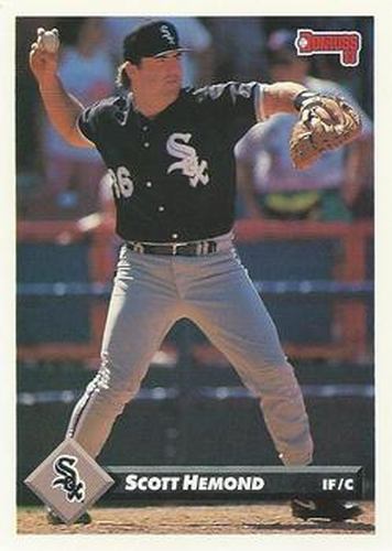 #623 Scott Hemond - Chicago White Sox - 1993 Donruss Baseball