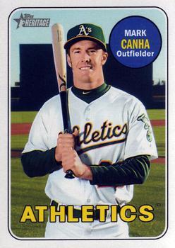 #623 Mark Canha - Oakland Athletics - 2018 Topps Heritage Baseball