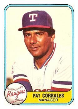 #623 Pat Corrales - Texas Rangers - 1981 Fleer Baseball