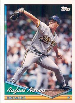 #623 Rafael Novoa - Milwaukee Brewers - 1994 Topps Baseball