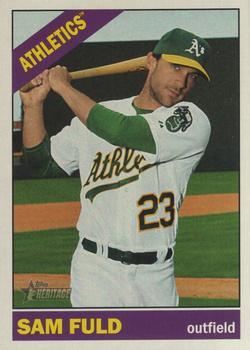 #623 Sam Fuld - Oakland Athletics - 2015 Topps Heritage Baseball