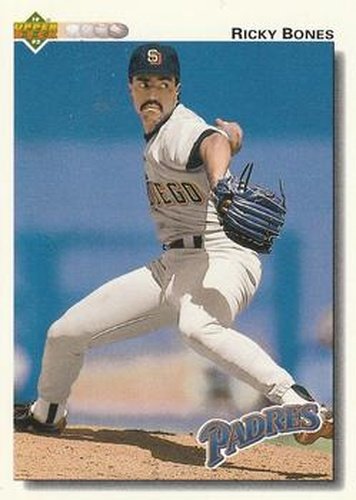 #623 Ricky Bones - San Diego Padres - 1992 Upper Deck Baseball