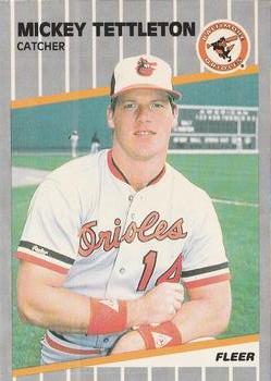 #623 Mickey Tettleton - Baltimore Orioles - 1989 Fleer Baseball