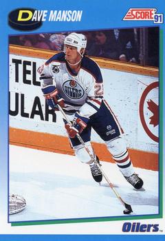 #624 Dave Manson - Edmonton Oilers - 1991-92 Score Canadian Hockey