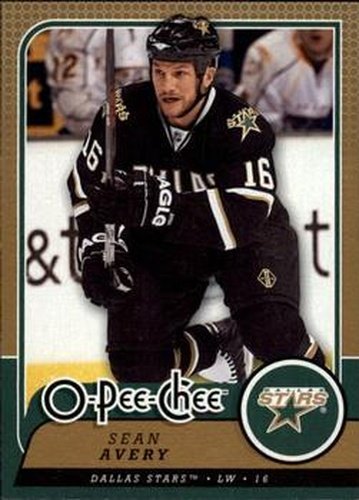 #624 Sean Avery - Dallas Stars - 2008-09 O-Pee-Chee Hockey
