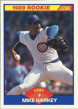 #624 Mike Harkey - Chicago Cubs - 1989 Score Baseball
