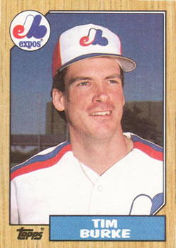 #624 Tim Burke - Montreal Expos - 1987 Topps Baseball