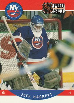 #624 Jeff Hackett - New York Islanders - 1990-91 Pro Set Hockey