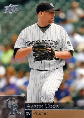 #624 Aaron Cook - Colorado Rockies - 2009 Upper Deck Baseball