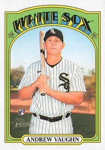 #624 Andrew Vaughn - Chicago White Sox - 2021 Topps Heritage Baseball