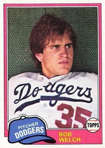#624 Bob Welch - Los Angeles Dodgers - 1981 Topps Baseball