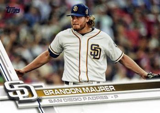 #624 Brandon Maurer - San Diego Padres - 2017 Topps Baseball