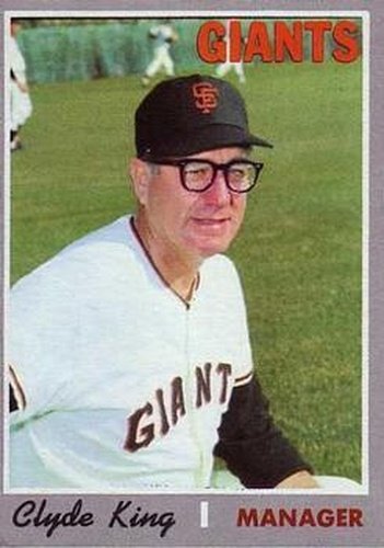 #624 Clyde King - San Francisco Giants - 1970 Topps Baseball