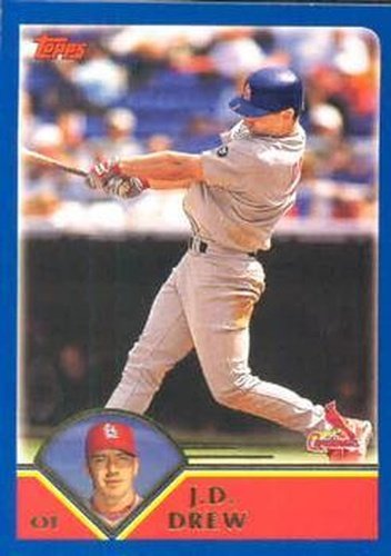 #624 J.D. Drew - St. Louis Cardinals - 2003 Topps Baseball