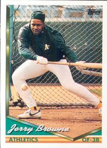 #624 Jerry Browne - Oakland Athletics - 1994 Topps Baseball