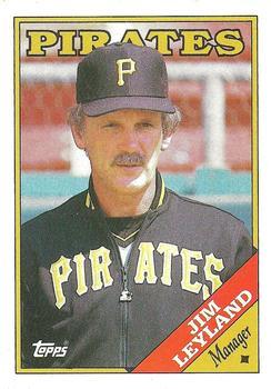#624 Jim Leyland - Pittsburgh Pirates - 1988 Topps Baseball