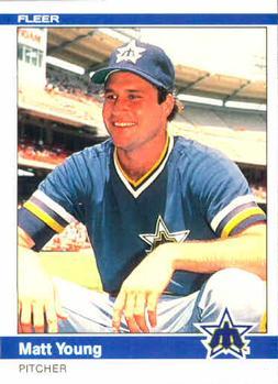 #624 Matt Young - Seattle Mariners - 1984 Fleer Baseball