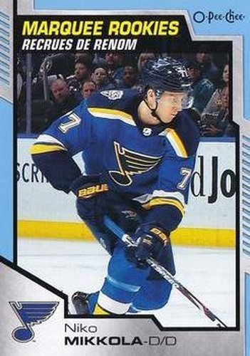 #624 Niko Mikkola - St. Louis Blues - 2020-21 O-Pee-Chee Update Blue Hockey