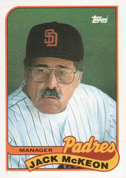 #624 Jack McKeon - San Diego Padres - 1989 Topps Baseball