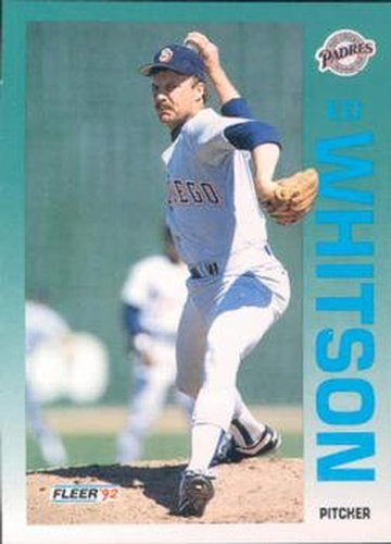 #624 Ed Whitson - San Diego Padres - 1992 Fleer Baseball