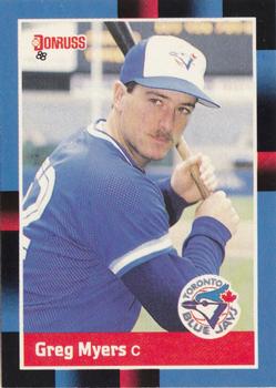 #624 Greg Myers - Toronto Blue Jays - 1988 Donruss Baseball