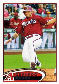 #624 Gerardo Parra - Arizona Diamondbacks - 2012 Topps Baseball