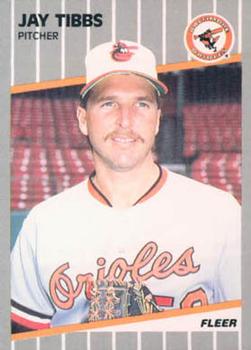 #624 Jay Tibbs - Baltimore Orioles - 1989 Fleer Baseball