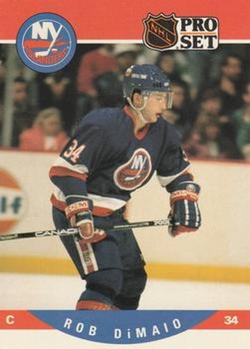 #625 Rob DiMaio - New York Islanders - 1990-91 Pro Set Hockey