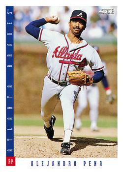 #625 Alejandro Pena - Atlanta Braves - 1993 Score Baseball