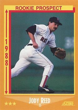 #625 Jody Reed - Boston Red Sox - 1988 Score Baseball