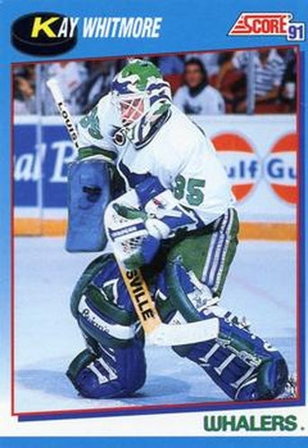#625 Kay Whitmore - Hartford Whalers - 1991-92 Score Canadian Bilingual Hockey