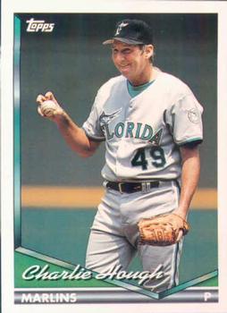 #625 Charlie Hough - Florida Marlins - 1994 Topps Baseball