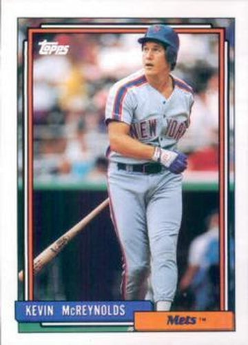 #625 Kevin McReynolds - New York Mets - 1992 Topps Baseball