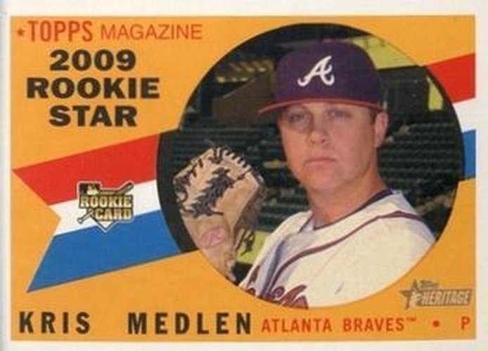 #625 Kris Medlen - Atlanta Braves - 2009 Topps Heritage Baseball