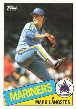 #625 Mark Langston - Seattle Mariners - 1985 Topps Baseball