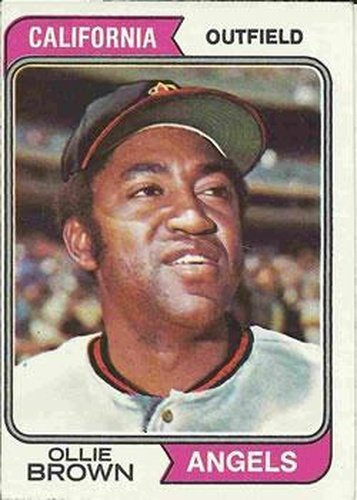 #625 Ollie Brown - California Angels - 1974 Topps Baseball